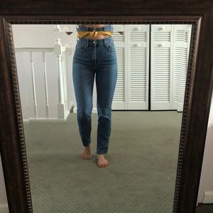 AGOLDE Ruby Crop Super High Rise Straight Leg